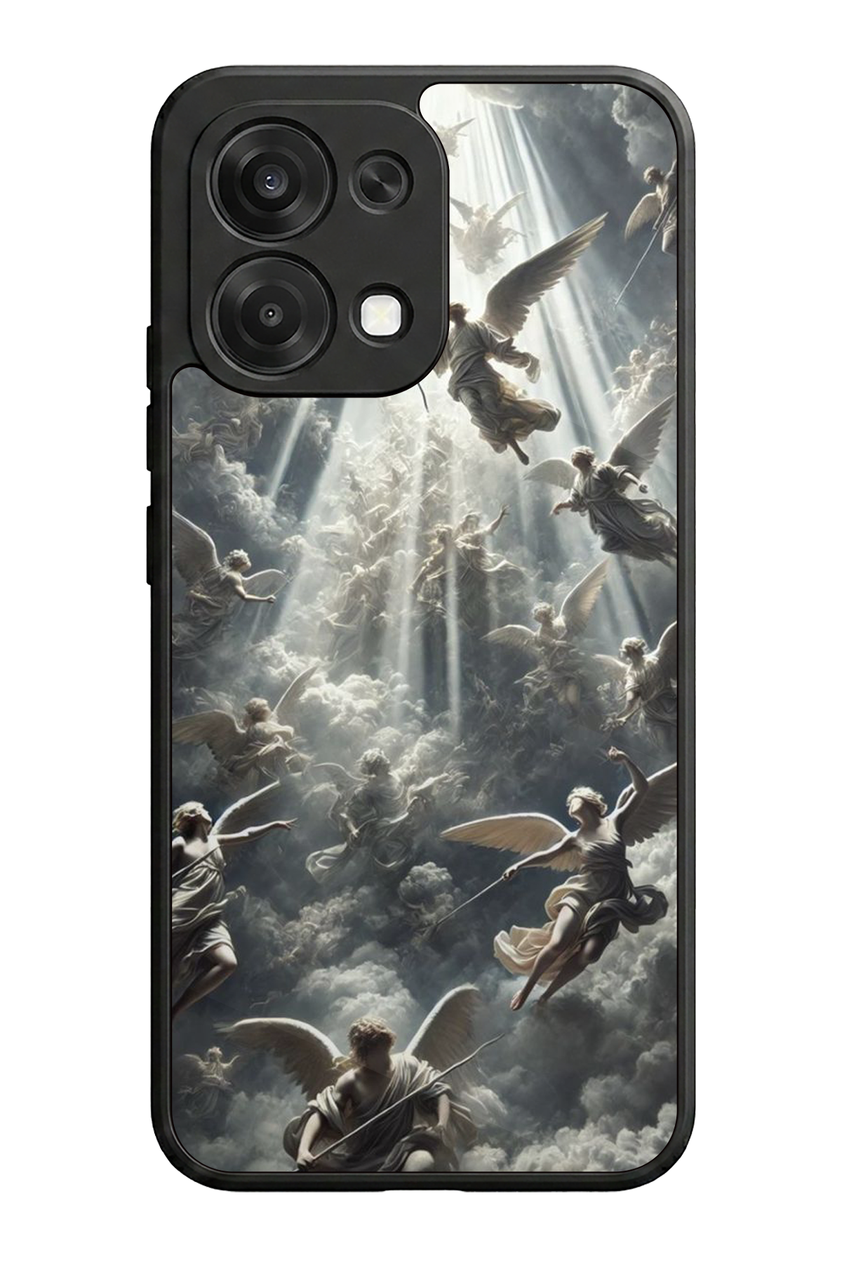 Oppo A6 Pro Uyumlu Melek Tasarımlı Glossy Premium Kılıf