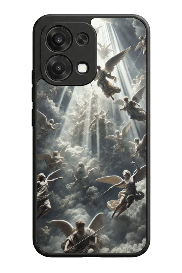 Oppo A6 Pro Uyumlu Melek Tasarımlı Glossy Premium Kılıf