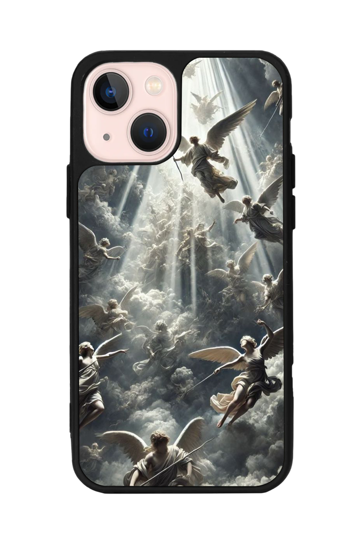 iPhone 13 Mini Uyumlu Melek Tasarımlı Glossy Premium Kılıf