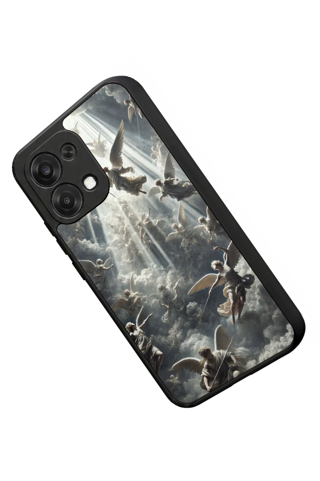 Oppo A6 Pro Uyumlu Melek Tasarımlı Glossy Premium Kılıf