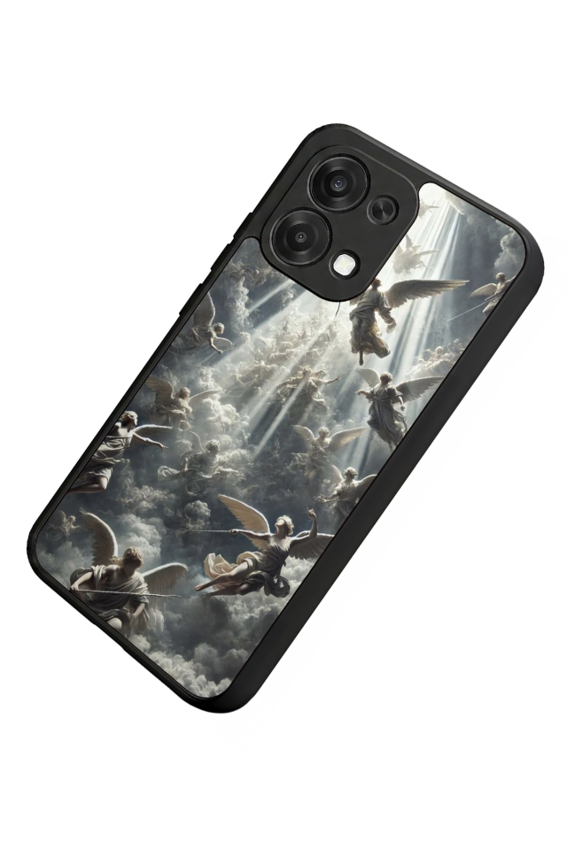 Oppo A6 Pro Uyumlu Melek Tasarımlı Glossy Premium Kılıf