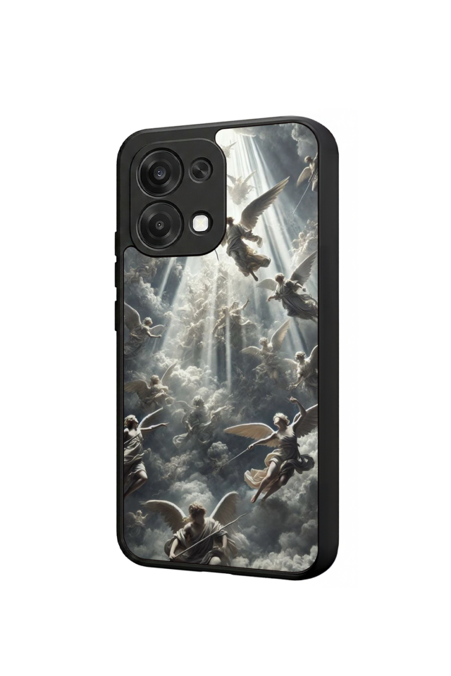 Oppo A6 Pro Uyumlu Melek Tasarımlı Glossy Premium Kılıf