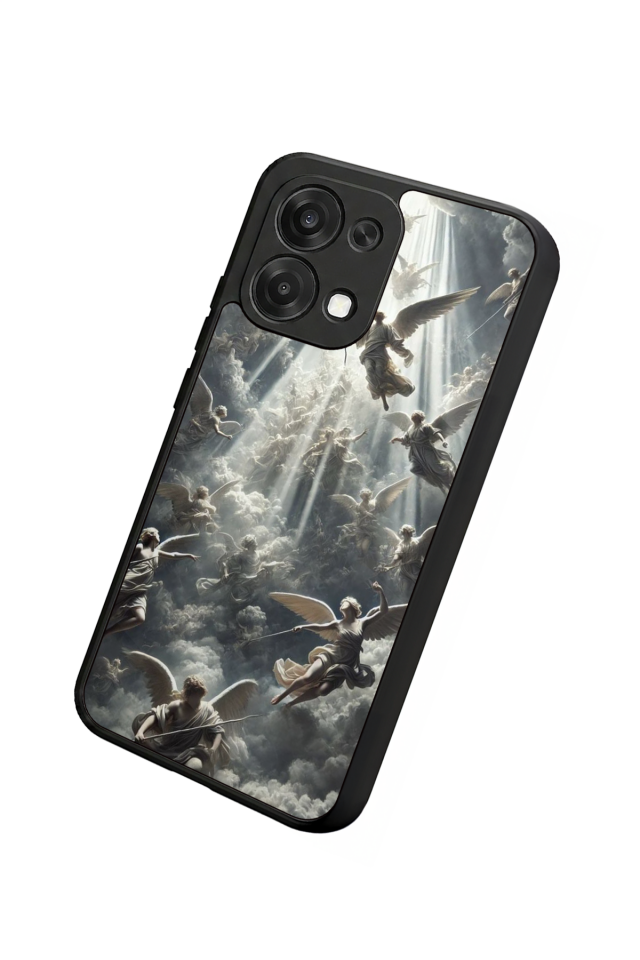 Oppo A6 Pro Uyumlu Melek Tasarımlı Glossy Premium Kılıf