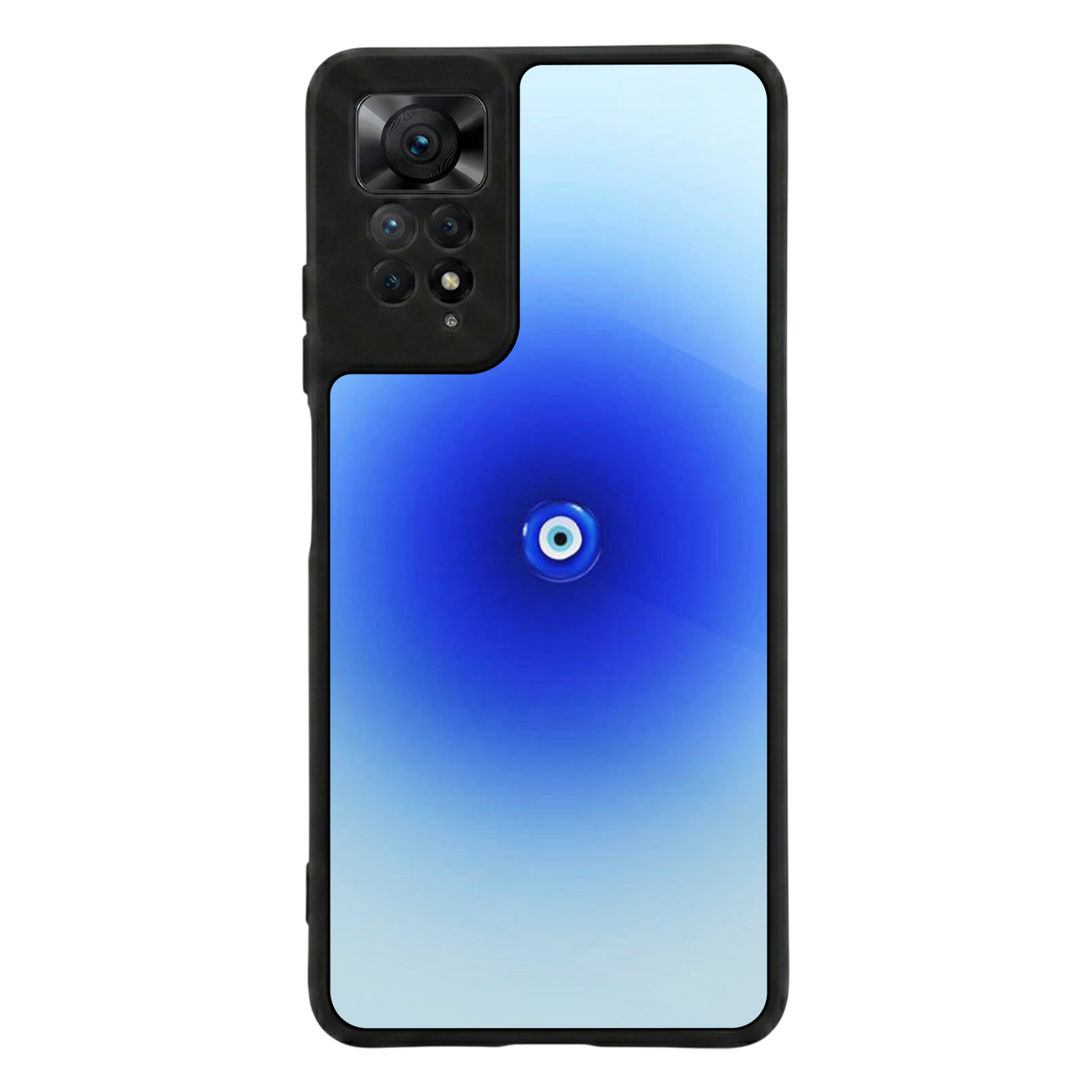 Xiaomi Redmi Note 11 Pro Uyumlu Nazar Tasarımlı Glossy Premium Kılıf