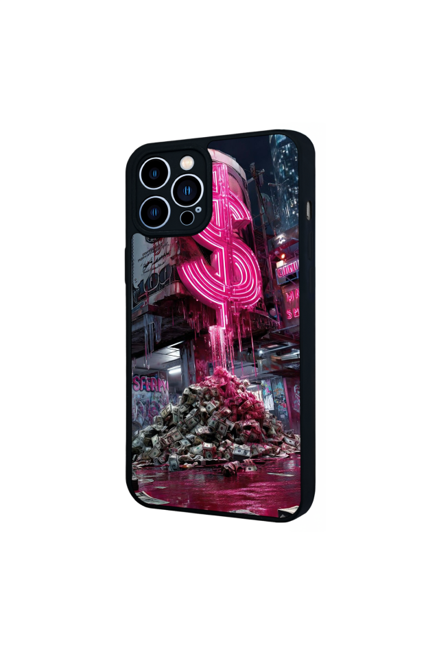 iPhone 13 Pro Max Uyumlu Para Tasarımlı Glossy Premium Kılıf