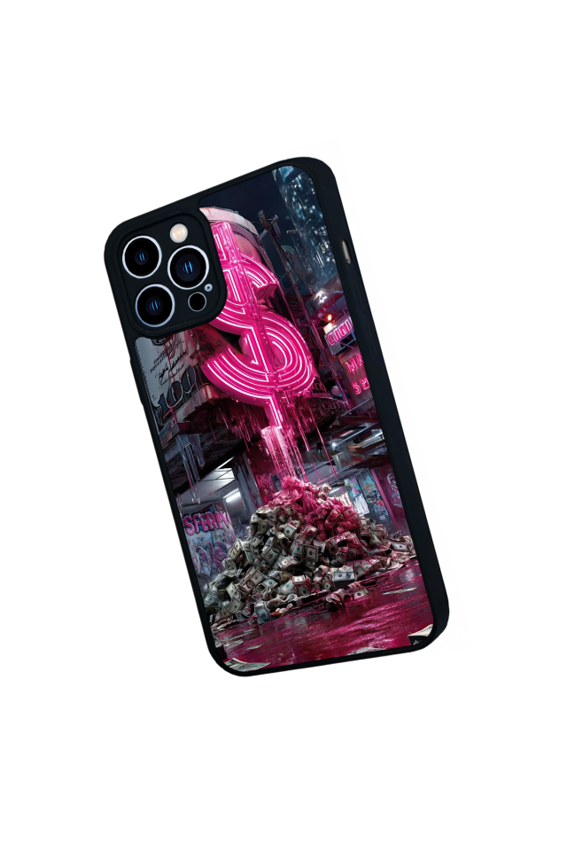 iPhone 13 Pro Max Uyumlu Para Tasarımlı Glossy Premium Kılıf