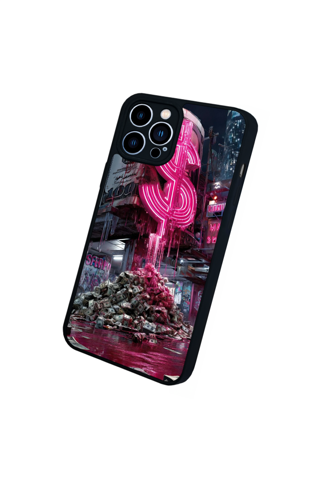 iPhone 13 Pro Max Uyumlu Para Tasarımlı Glossy Premium Kılıf