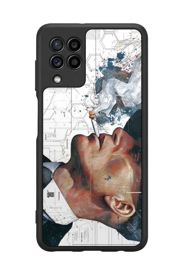 Samsung Galaxy M32 Uyumlu Peaky Blinders Tasarımlı Glossy Premium Kılıf