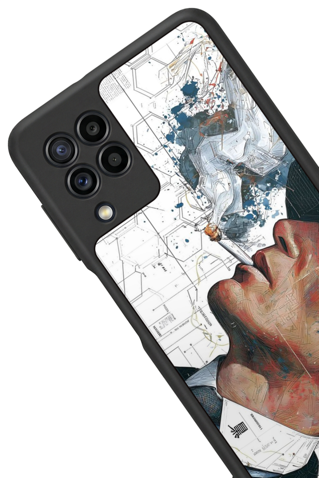 Samsung Galaxy M32 Uyumlu Peaky Blinders Tasarımlı Glossy Premium Kılıf