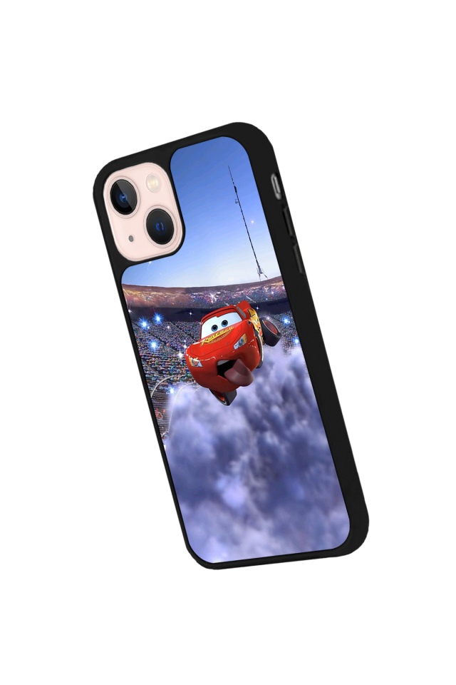 iPhone 13/14 Uyumlu Şimsek McQueen Tasarımlı Glossy Premium Kılıf