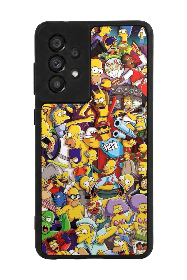 Samsung Galaxy A73 Uyumlu The Simpsons Tasarımlı Glossy Premium Kılıf