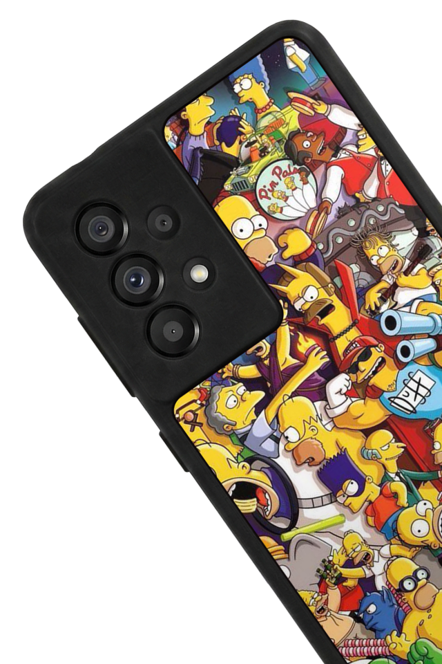 Samsung Galaxy A73 Uyumlu The Simpsons Tasarımlı Glossy Premium Kılıf