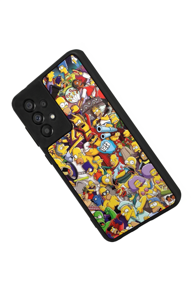 Samsung Galaxy A73 Uyumlu The Simpsons Tasarımlı Glossy Premium Kılıf