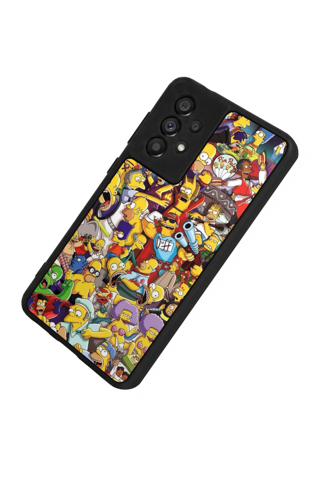 Samsung Galaxy A73 Uyumlu The Simpsons Tasarımlı Glossy Premium Kılıf