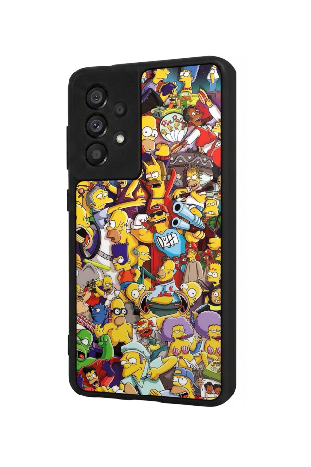 Samsung Galaxy A73 Uyumlu The Simpsons Tasarımlı Glossy Premium Kılıf
