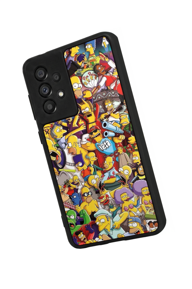 Samsung Galaxy A73 Uyumlu The Simpsons Tasarımlı Glossy Premium Kılıf