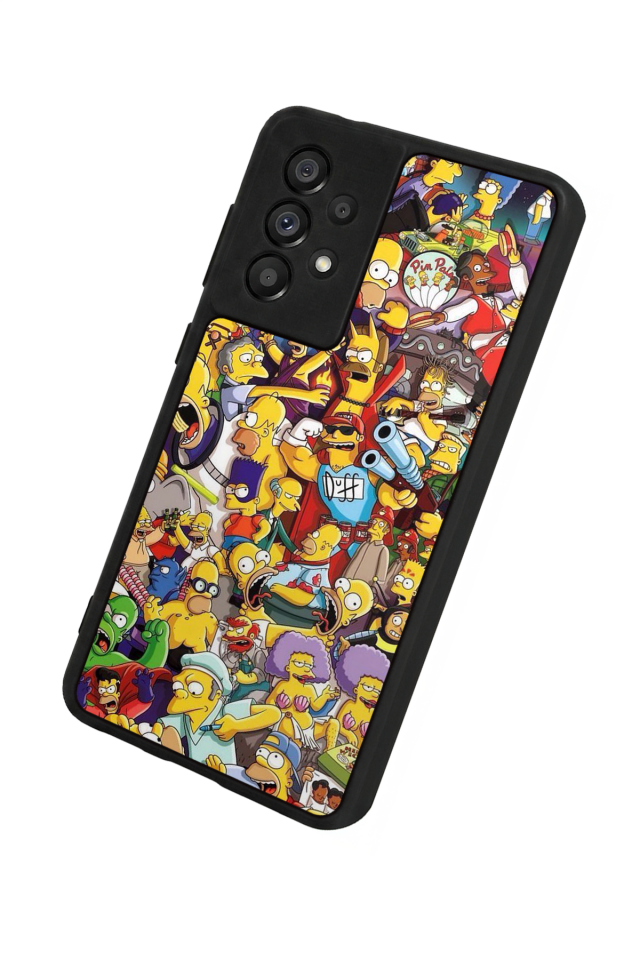 Samsung Galaxy A73 Uyumlu The Simpsons Tasarımlı Glossy Premium Kılıf