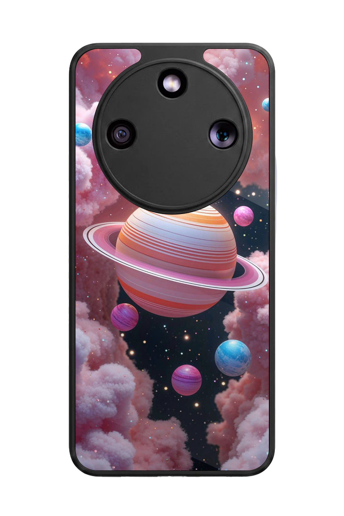Honor Magic 8 Lite Uyumlu Uzay Tasarımlı Glossy Premium Kılıf