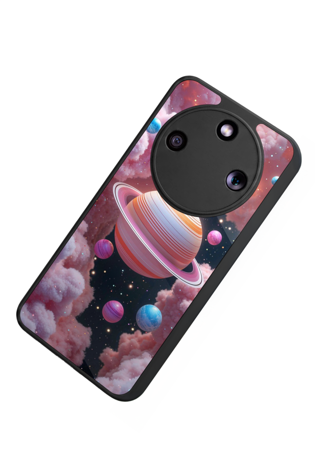 Honor Magic 8 Lite Uyumlu Uzay Tasarımlı Glossy Premium Kılıf