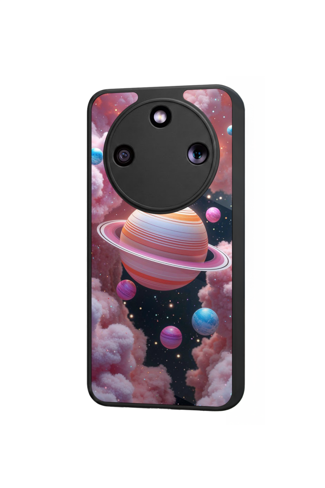 Honor Magic 8 Lite Uyumlu Uzay Tasarımlı Glossy Premium Kılıf