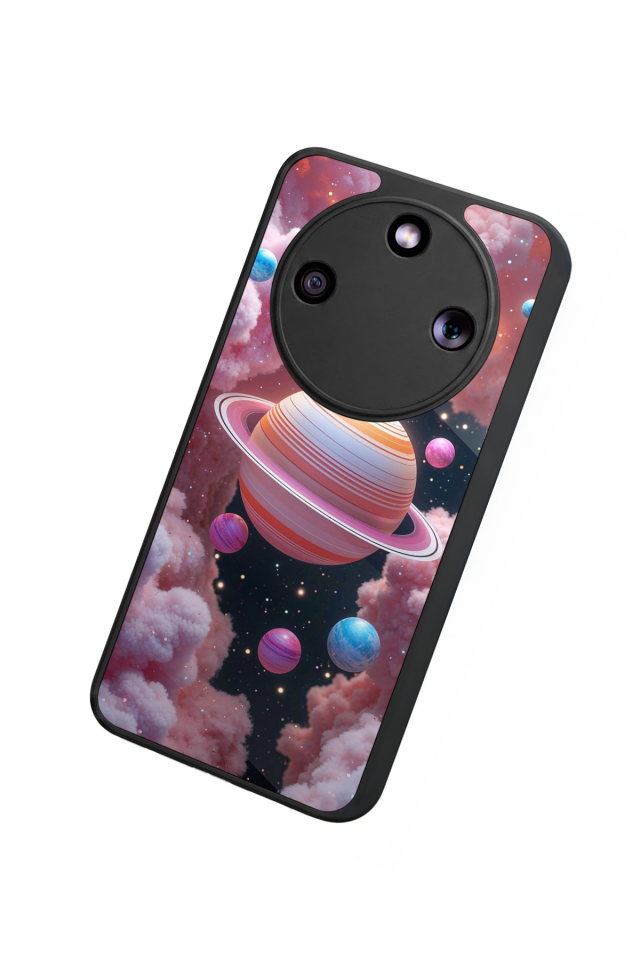 Honor Magic 8 Lite Uyumlu Uzay Tasarımlı Glossy Premium Kılıf