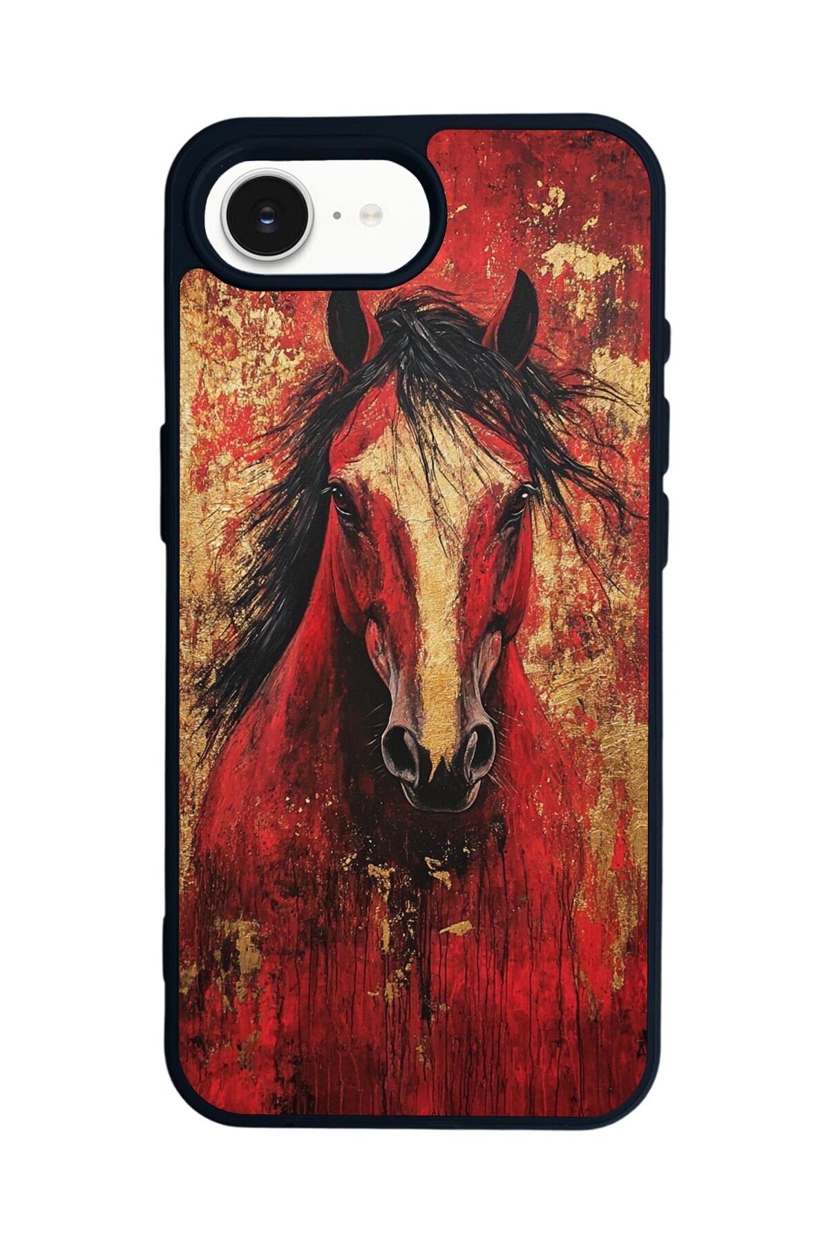 iPhone 16E Uyumlu At Horse Tasarımlı Glossy Premium Kılıf