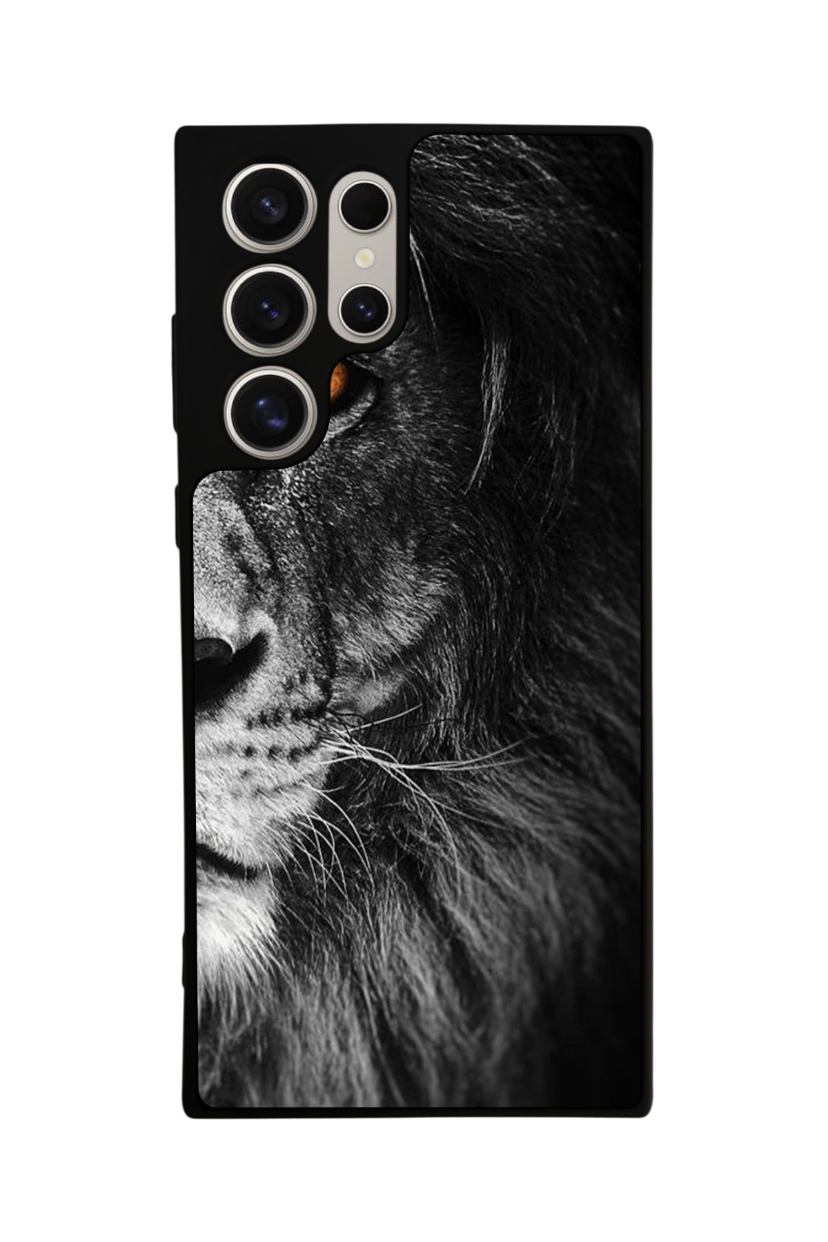 Samsung Galaxy S23 Ultra Uyumlu Aslan Tasarımlı Glossy Premium Kılıf