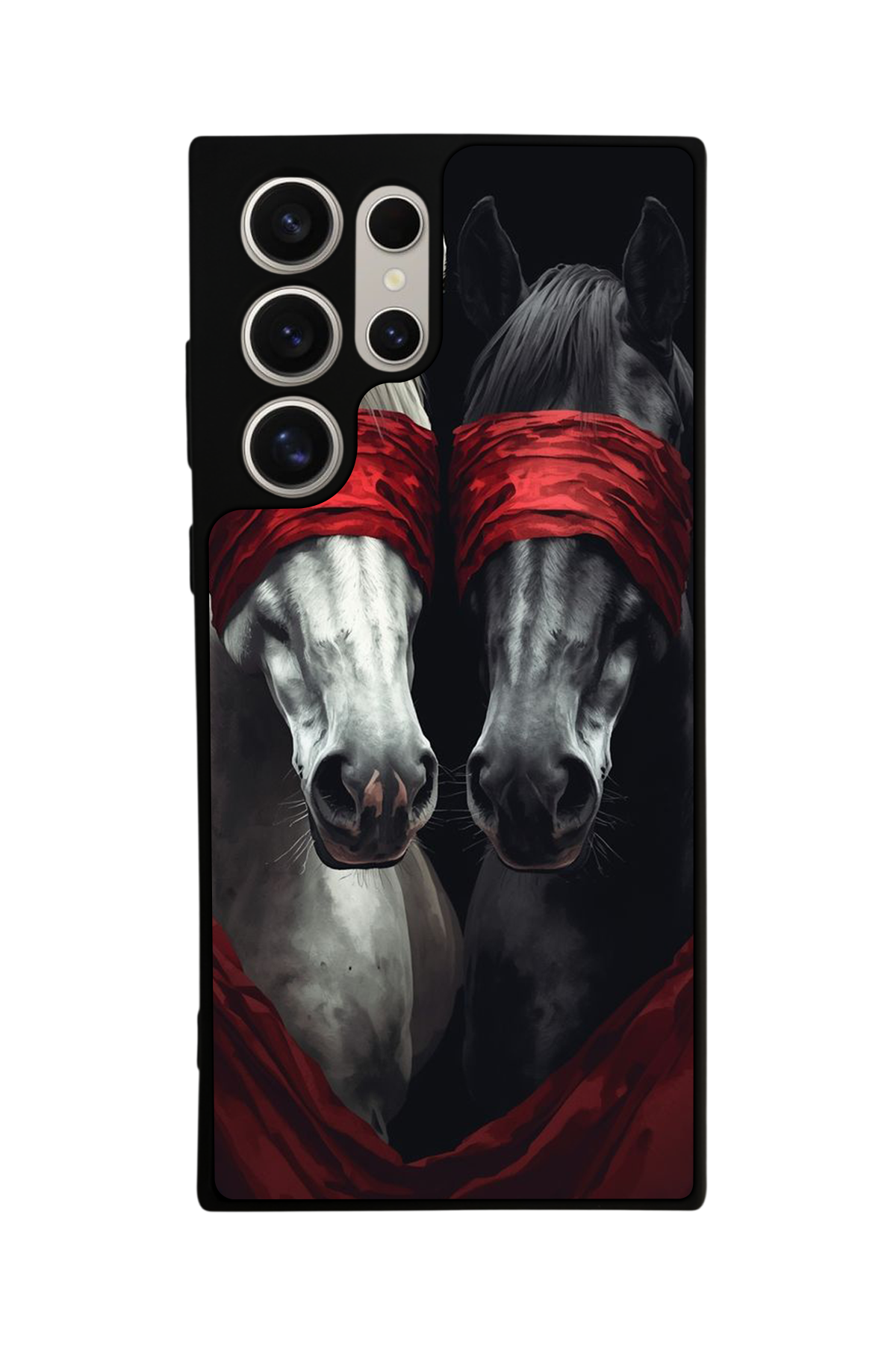 Samsung Galaxy S22 Ultra Uyumlu At Horse Tasarımlı Glossy Premium Kılıf