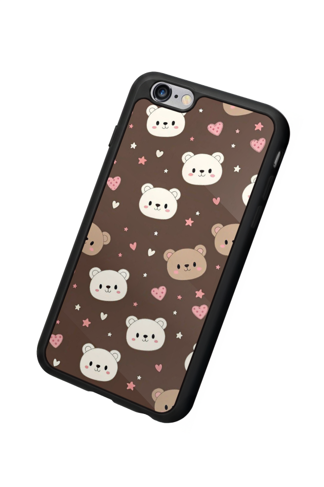 iPhone 6 Plus Uyumlu Ayı Tasarımlı Glossy Premium Kılıf