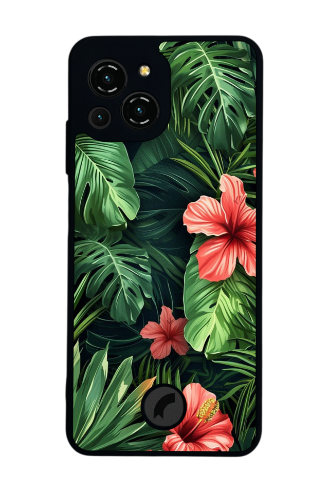 Reeder S23 Pro Max Uyumlu Botanik Tasarımlı Glossy Premium Kılıf