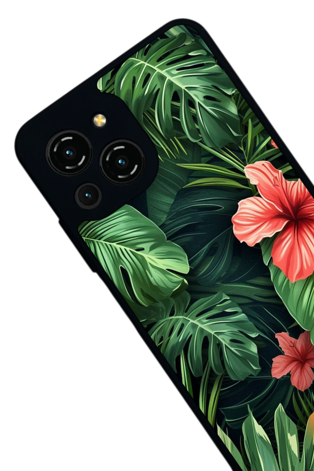 Reeder S23 Pro Max Uyumlu Botanik Tasarımlı Glossy Premium Kılıf