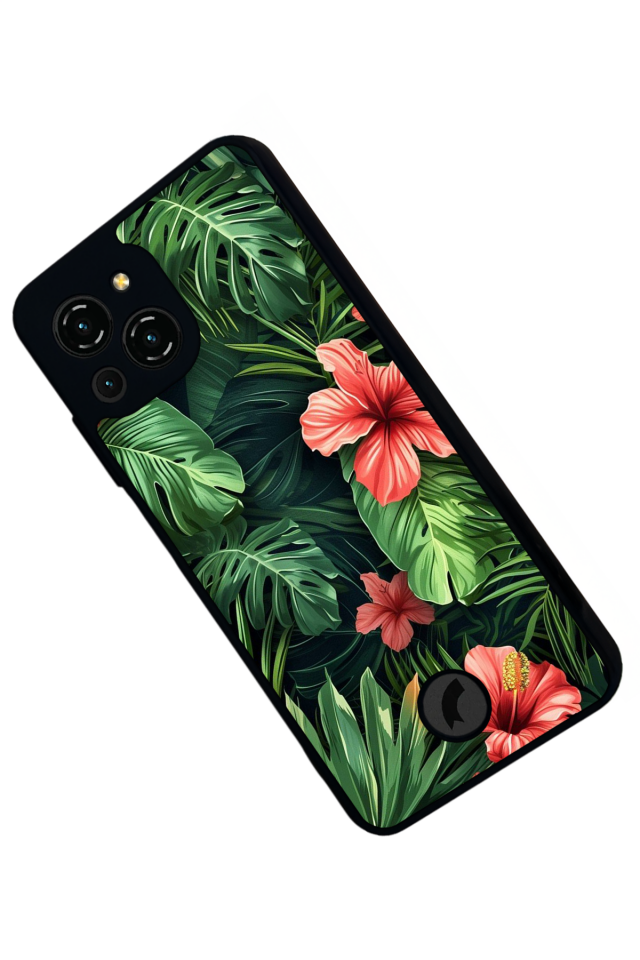 Reeder S23 Pro Max Uyumlu Botanik Tasarımlı Glossy Premium Kılıf