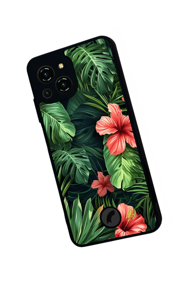 Reeder S23 Pro Max Uyumlu Botanik Tasarımlı Glossy Premium Kılıf