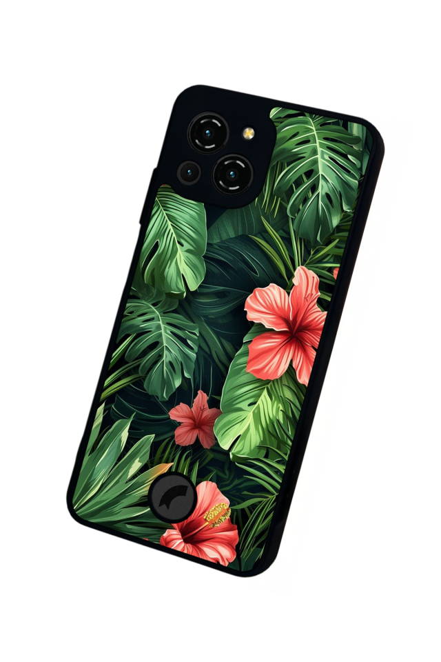 Reeder S23 Pro Max Uyumlu Botanik Tasarımlı Glossy Premium Kılıf