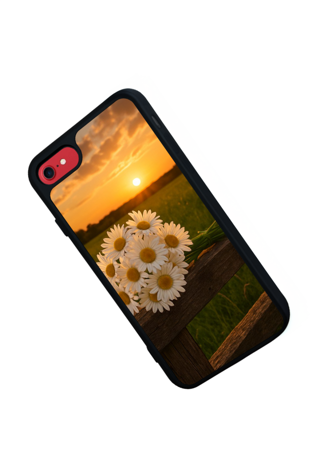 iPhone SE Uyumlu Cicek Tasarımlı Glossy Premium Kılıf