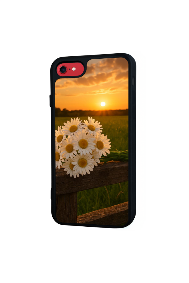 iPhone SE Uyumlu Cicek Tasarımlı Glossy Premium Kılıf