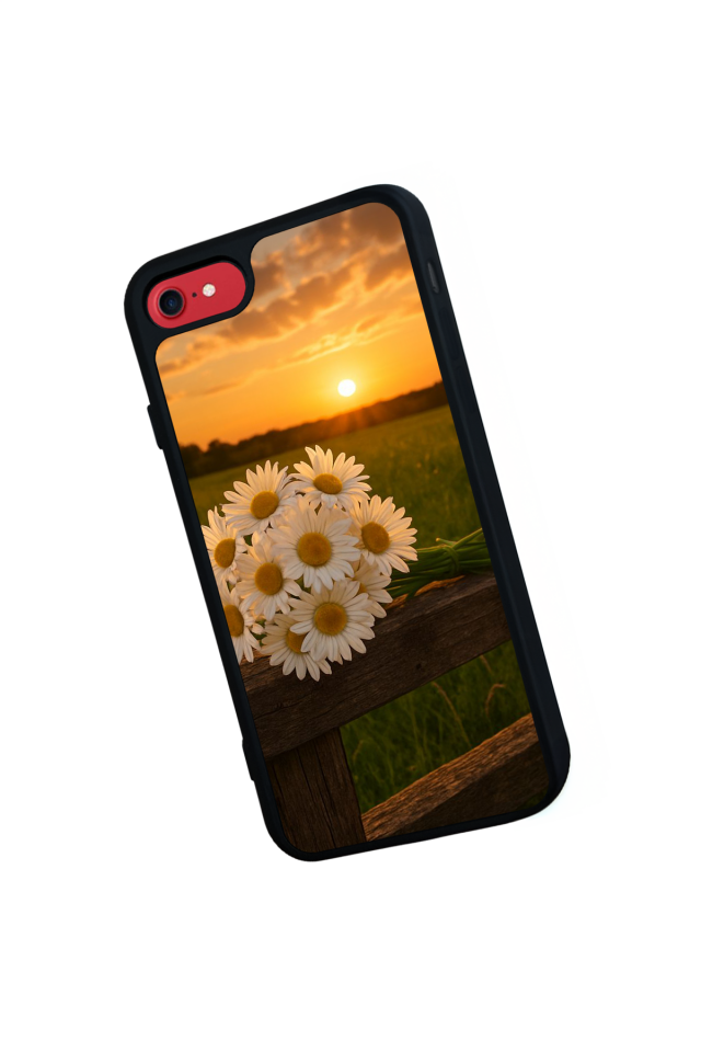 iPhone SE Uyumlu Cicek Tasarımlı Glossy Premium Kılıf