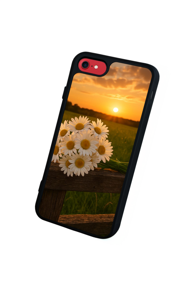 iPhone SE Uyumlu Cicek Tasarımlı Glossy Premium Kılıf