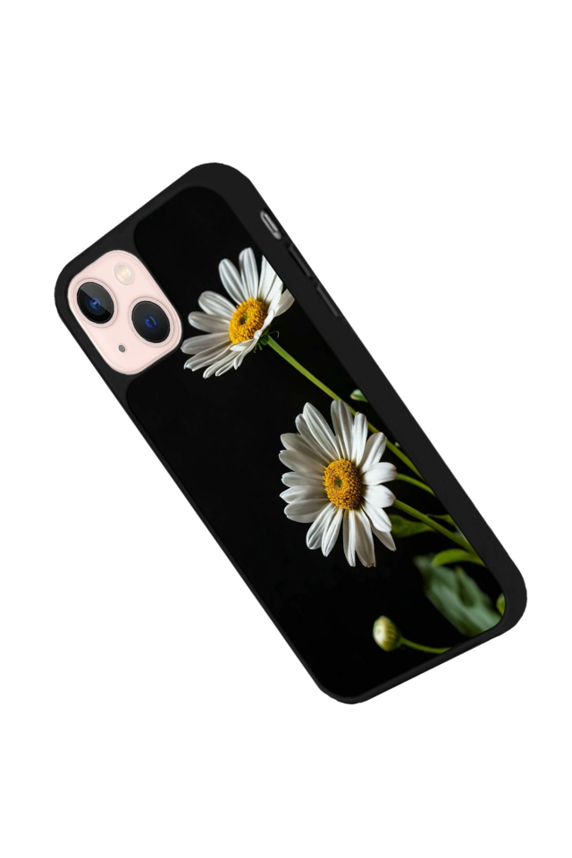 iPhone 15 Uyumlu Cicek Tasarımlı Glossy Premium Kılıf
