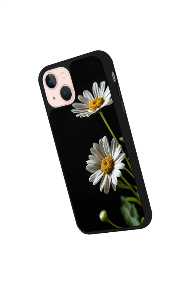 iPhone 15 Uyumlu Cicek Tasarımlı Glossy Premium Kılıf
