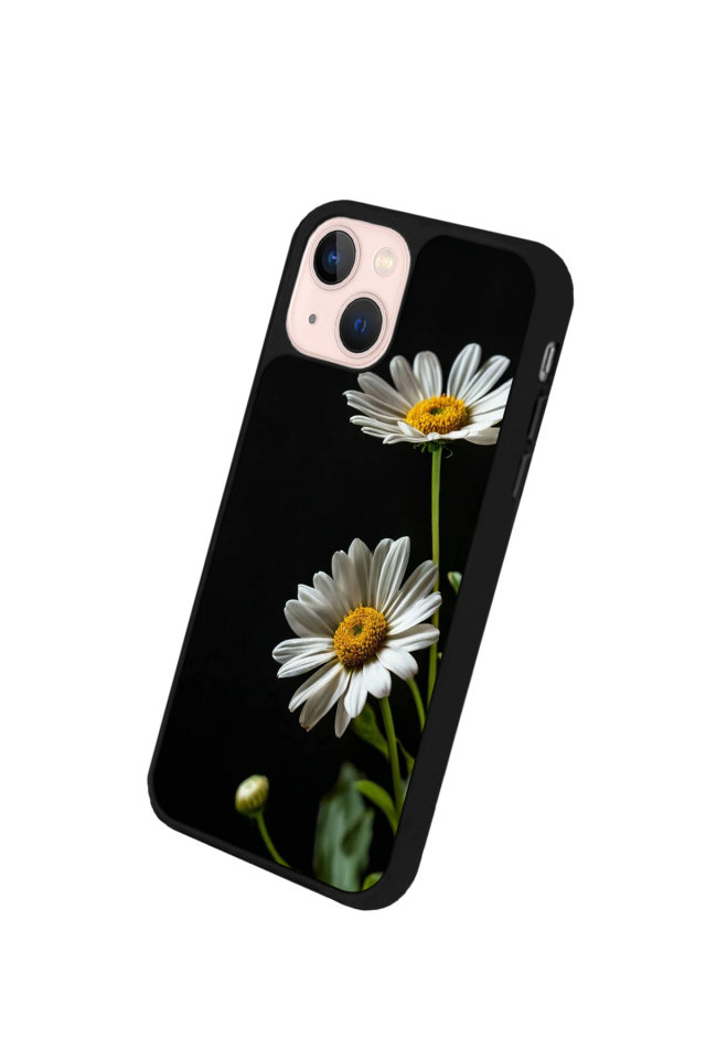 iPhone 15 Uyumlu Cicek Tasarımlı Glossy Premium Kılıf