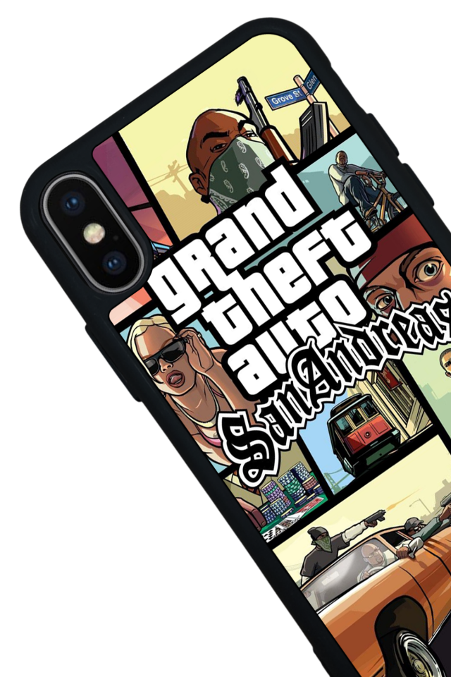 iPhone XS Max Uyumlu GTA Tasarımlı Glossy Premium Kılıf