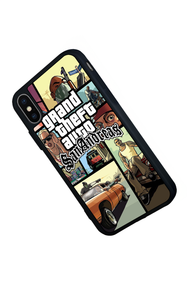 iPhone XS Max Uyumlu GTA Tasarımlı Glossy Premium Kılıf