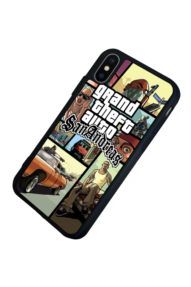 iPhone XS Max Uyumlu GTA Tasarımlı Glossy Premium Kılıf