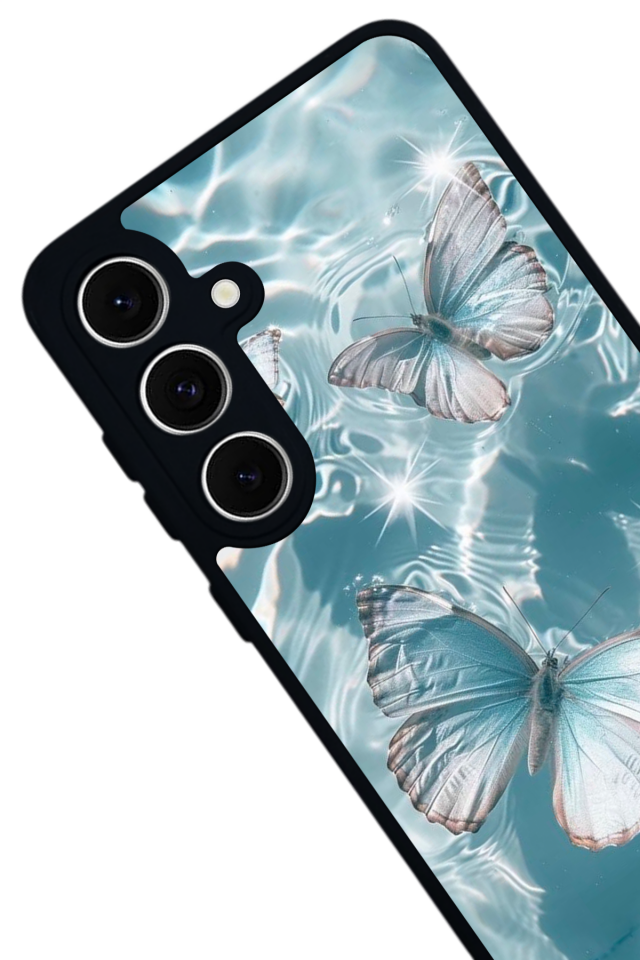 Samsung Galaxy A16 Uyumlu Kelebek Tasarımlı Glossy Premium Kılıf