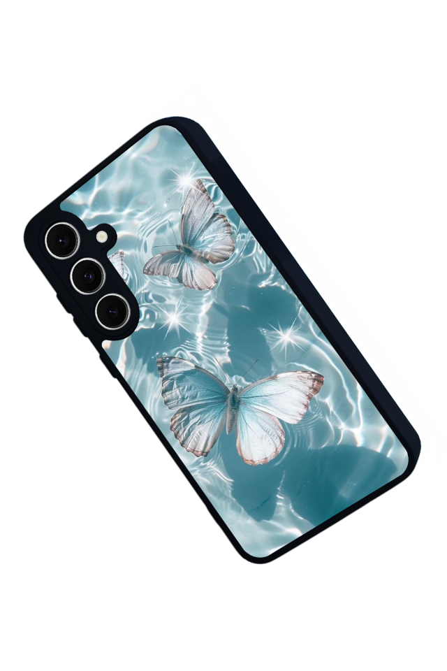 Samsung Galaxy A16 Uyumlu Kelebek Tasarımlı Glossy Premium Kılıf