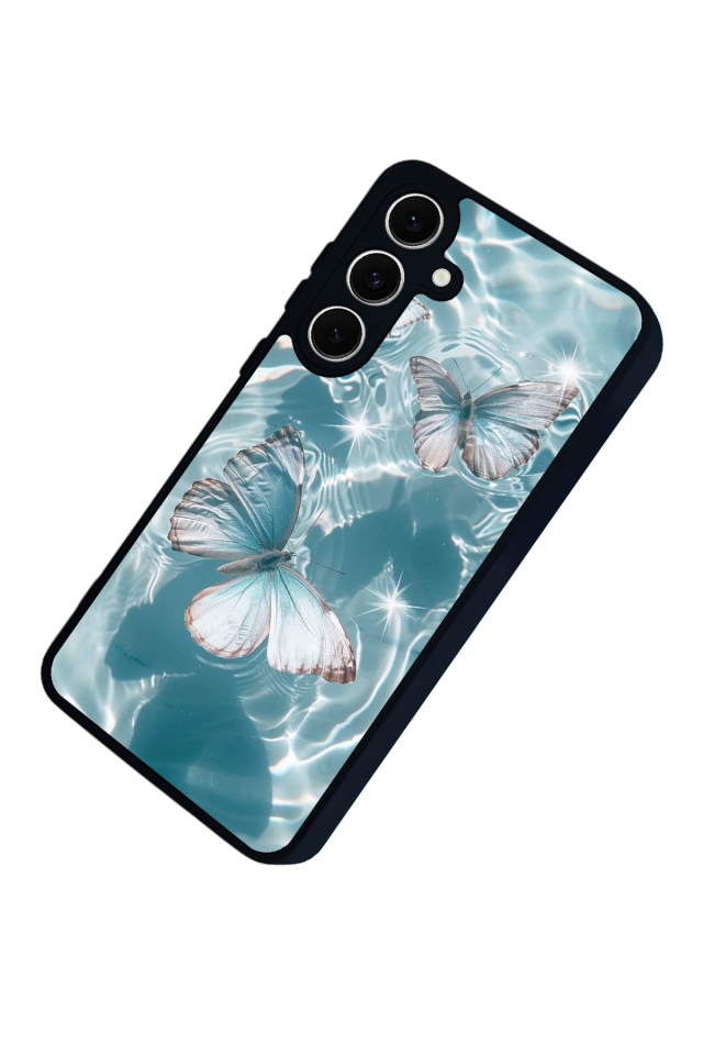 Samsung Galaxy A16 Uyumlu Kelebek Tasarımlı Glossy Premium Kılıf