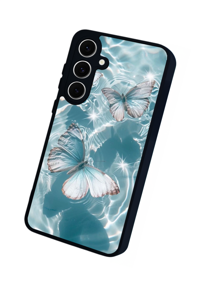 Samsung Galaxy A16 Uyumlu Kelebek Tasarımlı Glossy Premium Kılıf