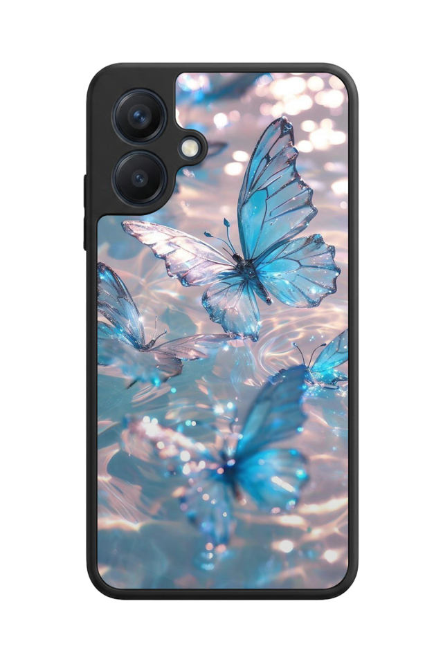 Samsung Galaxy A07 Uyumlu Kelebek Tasarımlı Glossy Premium Kılıf