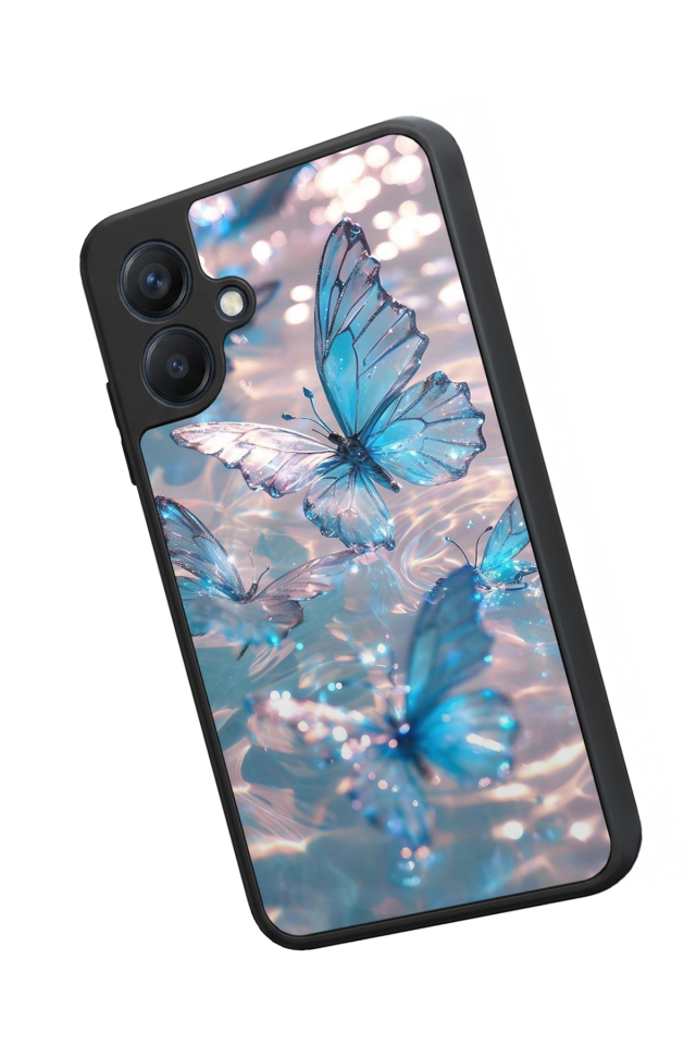 Samsung Galaxy A07 Uyumlu Kelebek Tasarımlı Glossy Premium Kılıf